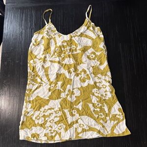 Billabong Yellow and White Floral Mini Dress